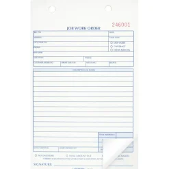 Rediform 2-Part Job Work Order Book, 2 Part, 5-1/2