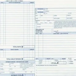Rediform Speediset Four-Part Auto Repair Form, Four-Part Carbonless, 11 x 8.5, 50 Forms Total