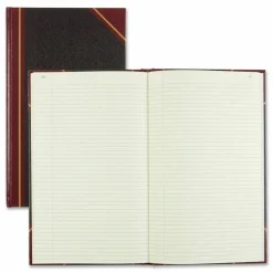 Rediform Texhide Cover Record Books with Margin - 300 Sheet(s) - Thread Sewn - 8.75