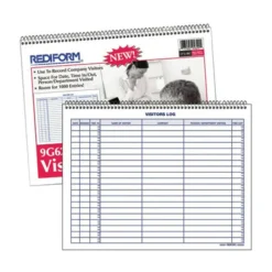 Rediform Visitor's Log Book, Letter Size (8 1/2