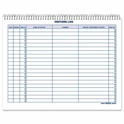 Rediform Visitor's Log Book, Letter Size (8 1/2