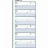 Rediform Voice Mail Log Book, 5 5/8" x 10 5/8", 600 Sheets, 50% Recycled, Blue