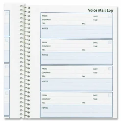 Rediform Voice Mail Log Book, 5 5/8