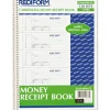 Rediform Wirebound Money Receipt Book, 3-Part, Carbonless, 2 3/4" x 7", Set Of 120