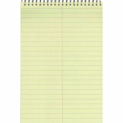 Rediform Wirebound Steno Notebook - 60 Sheets - Wire Bound Light Blue Margin - 16 lb Basis Weight - 6