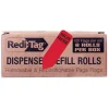 Redi-Tag - Flag refills - - 720 sheets (6 x 120) - red
