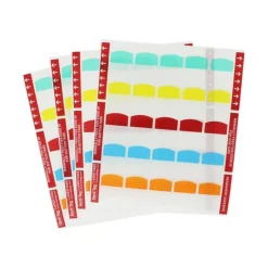 Redi-Tag Laser and Inkjet Printable Index Tabs, 1/5-Cut, Assorted Colors, 1.13" Wide, 375/Pack