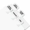Redi-Tag Laser Index Tabs, 1 1/8" x 1 1/4", White, Pack Of 375