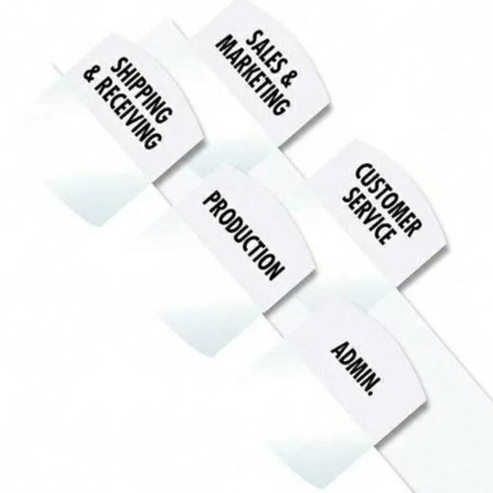 Redi-Tag Laser Index Tabs, 1 1/8" x 1 1/4", White, Pack Of 375