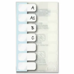 Redi-Tag Laser Printable Index Tabs, 1/12-Cut, White, 0.44