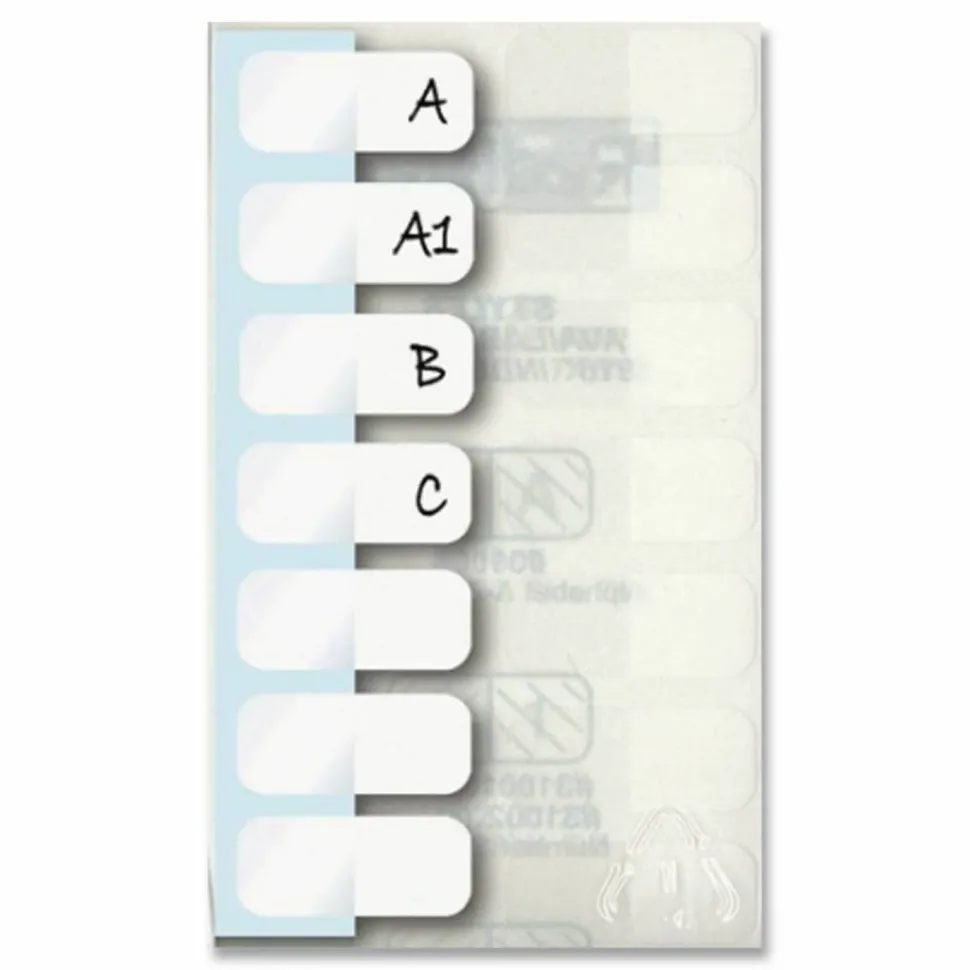 Redi-Tag Laser Printable Index Tabs, 1/12-Cut, White, 0.44" Wide, 675/Pack