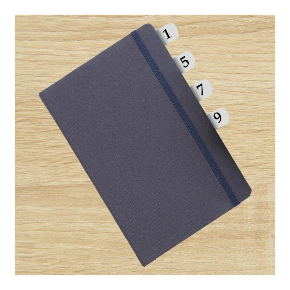 Redi-Tag Permanent Index Tabs, White, 1-10 & 3 Blank Per Set, 8 Sets, 104 Total Tabs