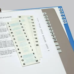 Redi-Tag Permanent Index Tabs, Blank, White, Pack Of 104 Tabs