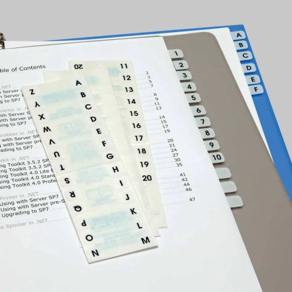 Redi-Tag Permanent Index Tabs, Blank, White, Pack Of 104 Tabs