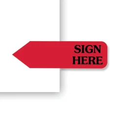 Redi-Tag Preprinted Signature Flags Refill,