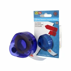Redi-Tag Preprinted Signature Flags In Dispenser, SIGN HERE, Arrow, Red