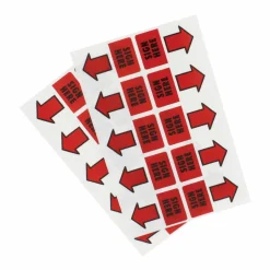 Redi-Tag Sign Here Red Arrow Page Flags - 50 - 1" Flag/Notex 1 11/16" Flag/Note - Rectangle - SIGN HERE - Red - Removable, Self-adhesive - 50 / Pack