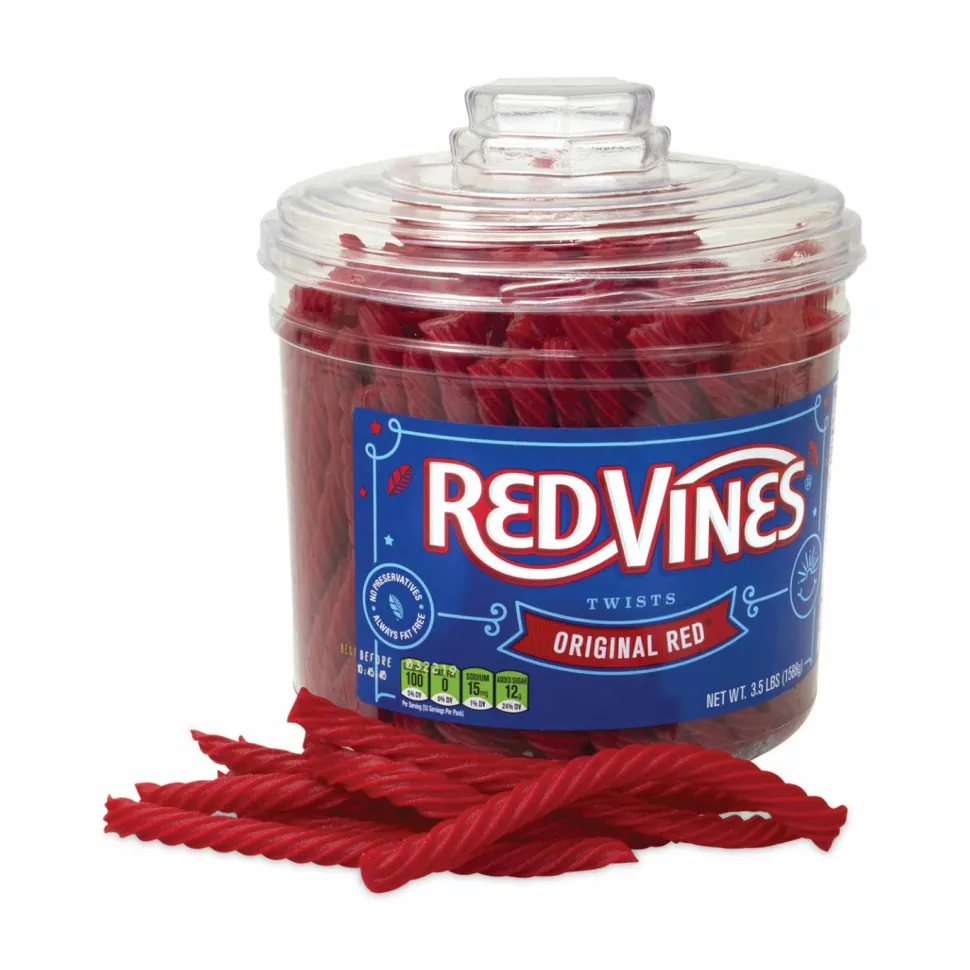 Red Vines Original Red Twists, 3.5 lb Tub