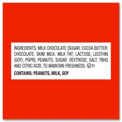Reese's Peanut Butter Cups Bar, Full Size, 1.5 oz Bar, 2 Cups/Bar, 36 Bars/Box