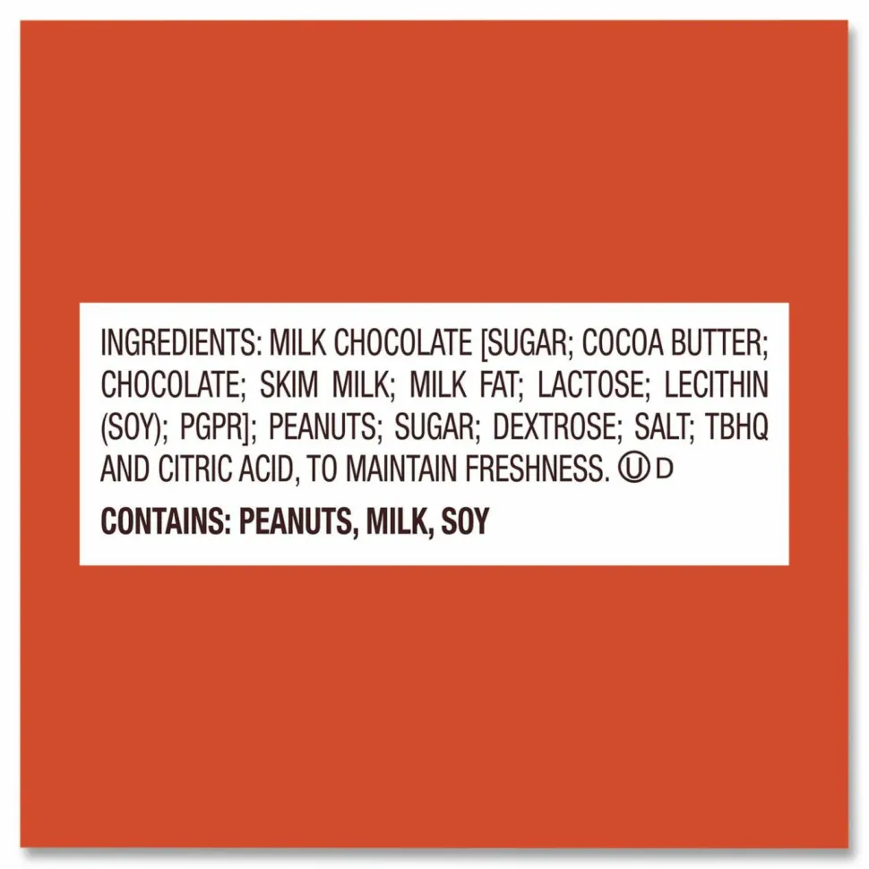 Reese's Snack Size Peanut Butter Cups, Jumbo Bag, 19.5 oz Bag