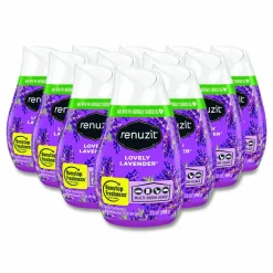 Renuzit Adjustables Air Freshener, Lovely Lavender, 7 oz Cone, 12/Carton