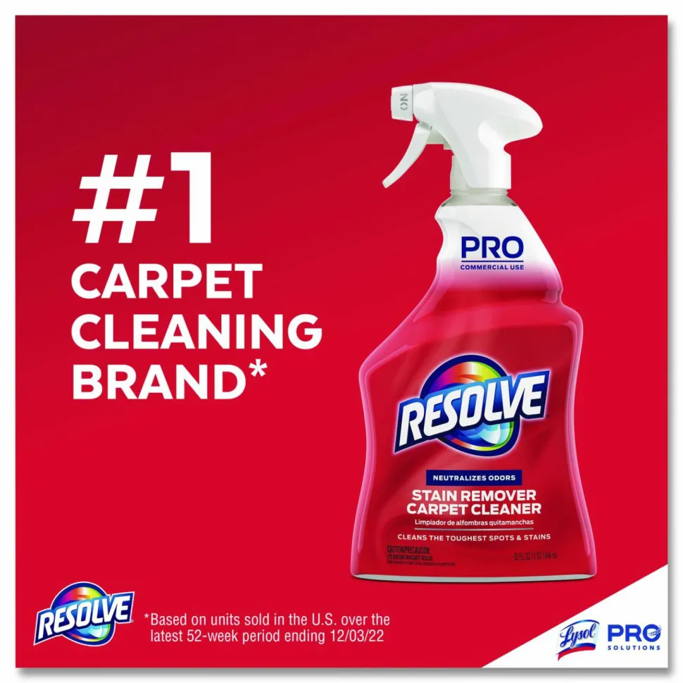 Resolve Professional Carpet Spot Cleaner, 32 Oz Bottle, Case Of 12