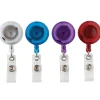 Retracting ID Card Reels, Assorted Colors, Pack Of 4