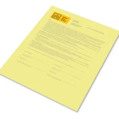 Revolution Digital Carbonless Paper, 1-Part, 8.5 x 11, Canary, 500/Ream