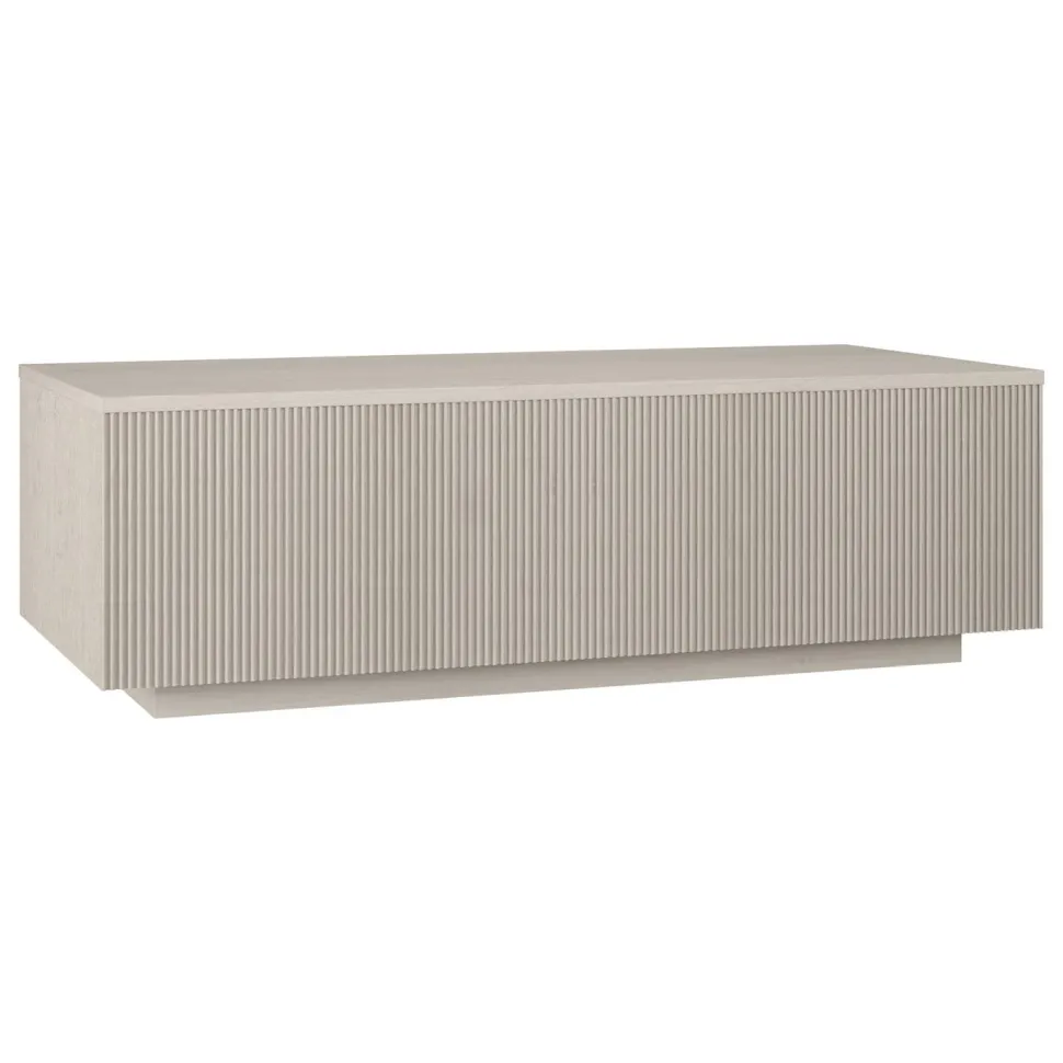 Reyes 48" Wide Rectangular Coffee Table in Alder White