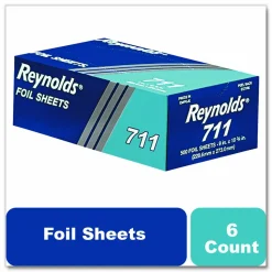 Reynolds Wrap Pop-Up Interfolded Aluminum Foil Sheets, 9 x 10.75, 500/Box, 6 Boxes/Carton