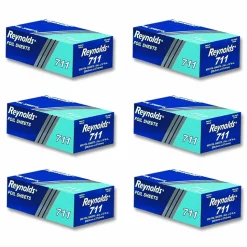 Reynolds Wrap Pop-Up Interfolded Aluminum Foil Sheets, 9 x 10.75, 500/Box, 6 Boxes/Carton