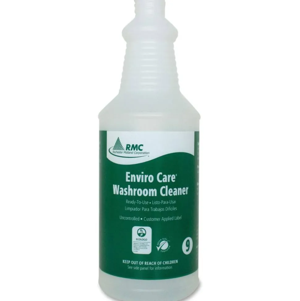 RMC Washroom Cleaner Spray Bottle - Suitable For Cleaning - White - 1 Each