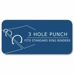 Roaring Spring Loose Leaf Paper, 8.5 x 11, 3-Hole Punched, College Rule, White, 150 Sheets/Pack, 24 Packs/Carton