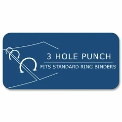 Roaring Spring Loose Leaf Paper, 8 x 10.5, 3-Hole Punched, Wide Rule, White, 150 Sheets/Pack, 24 Packs/Carton