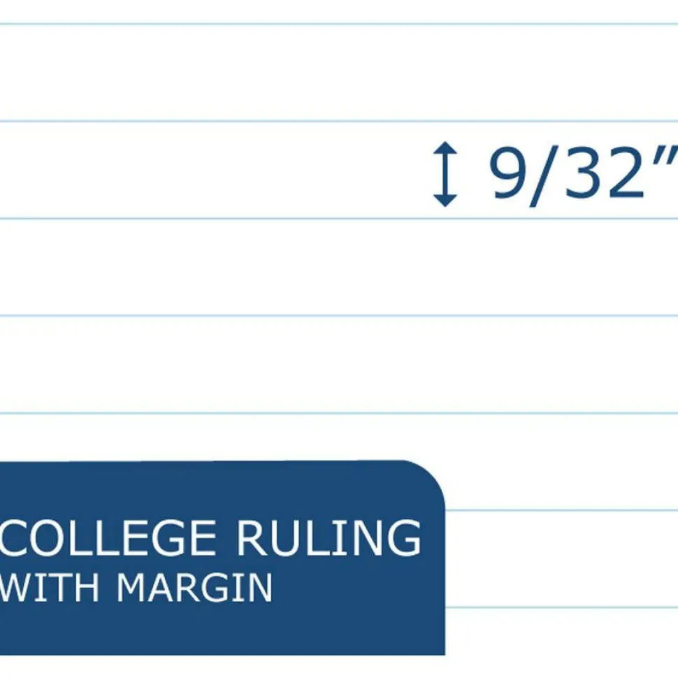Roaring Spring Loose Leaf Paper, 8.5 x 11, 3-Hole Punched, College Rule, White, 500 Sheets/Pack, 5 Packs/Carton