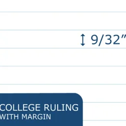 Roaring Spring Loose Leaf Paper, 8 x 10.5, 3-Hole Punched, College Rule, White, 150 Sheets/Pack, 24 Packs/Carton
