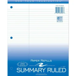 Roaring Spring Summary Ruled Filler Paper