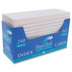 Roaring Spring Trayed Index Cards, Narrow Rule, 3 x 5, 240 Cards/Tray, 36/Carton