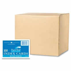 Roaring Spring White Index Cards, Narrow Ruled, 4 x 6, 100 Cards, 36/Carton