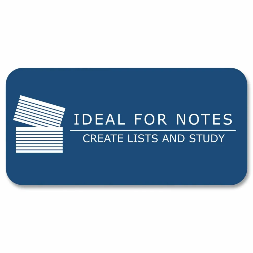 Roaring Spring White Index Cards, Narrow Ruled, 3 x 5, White, 100 Cards/Pack, 36/Carton