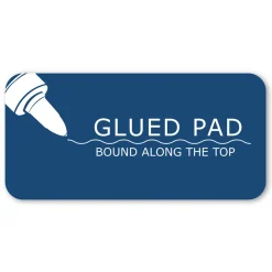 Roaring Spring Boardroom Gum Pad, Wide/Legal Rule, (50) White 8.5 x 11 Sheets, 72/Carton