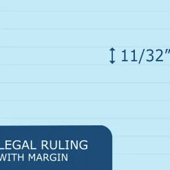 Roaring Spring EnviroShades Legal Notepads, Wide/Legal Rule, (50) Blue 8.5 x 11 Sheets, 36/Carton