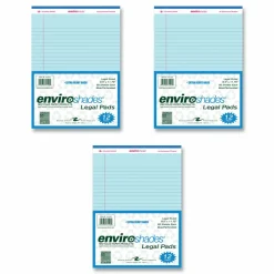 Roaring Spring EnviroShades Legal Notepads, Wide/Legal Rule, (50) Blue 8.5 x 11 Sheets, 36/Carton