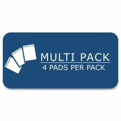 Roaring Spring EnviroShades Steno Notepad, White Cover, Gregg Rule, (80) Blue 6 x 9 Sheets, 4/Pack