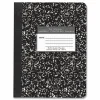 Roaring Spring Hardcover Marble Composition Book, Quadrille Rule (5 sq/in), Black Marble Cover, (80) 9.75 x 7.5 Sheets, 48/Carton