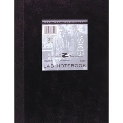Roaring Spring Lab and Science Black Notebook, Quadrille Rule (5 sq/in), Black Cover, (60) 11 x 8.5 Sheets, 24/Carton