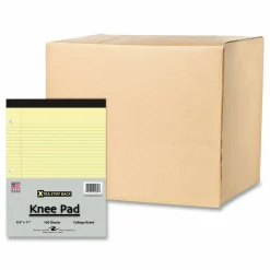 Roaring Spring Stiff-Back Pad, Medium/College Rule, (100) Canary Yellow 8.5 x 11 Sheets, 36/Carton