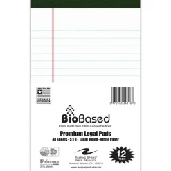 Roaring Spring USDA Certified Bio-Preferred Junior Size Legal Pads
