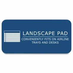 Roaring Spring WIDE Landscape Format Writing Pad, Medium/College Rule, (40) White 11 x 8.5 Sheets, 18/Carton