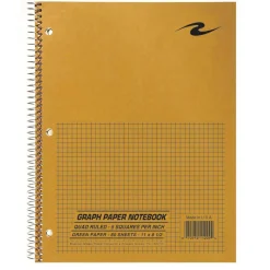 Roaring Spring 5x5 Graph Ruled Spiral Lab Notebook